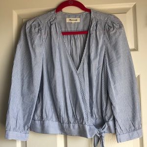 Madewell Striped Cotton Blouse